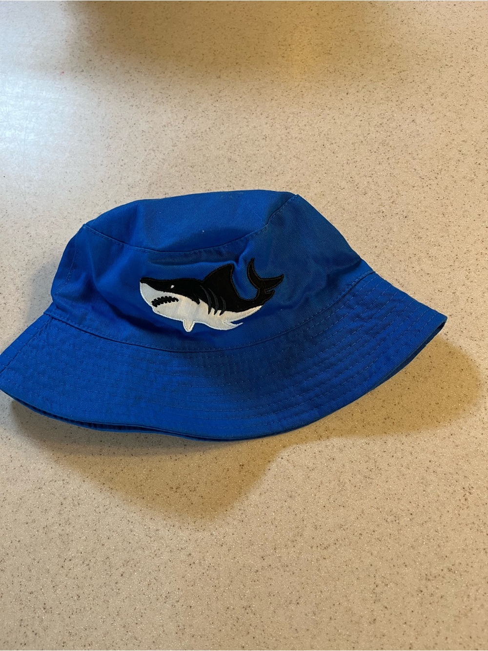 Toffee Apple Blue Bucket Hat with Shark Patch